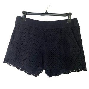 LUCKY BRAND BLACK EYELET LACE SHORTS SIZE XS